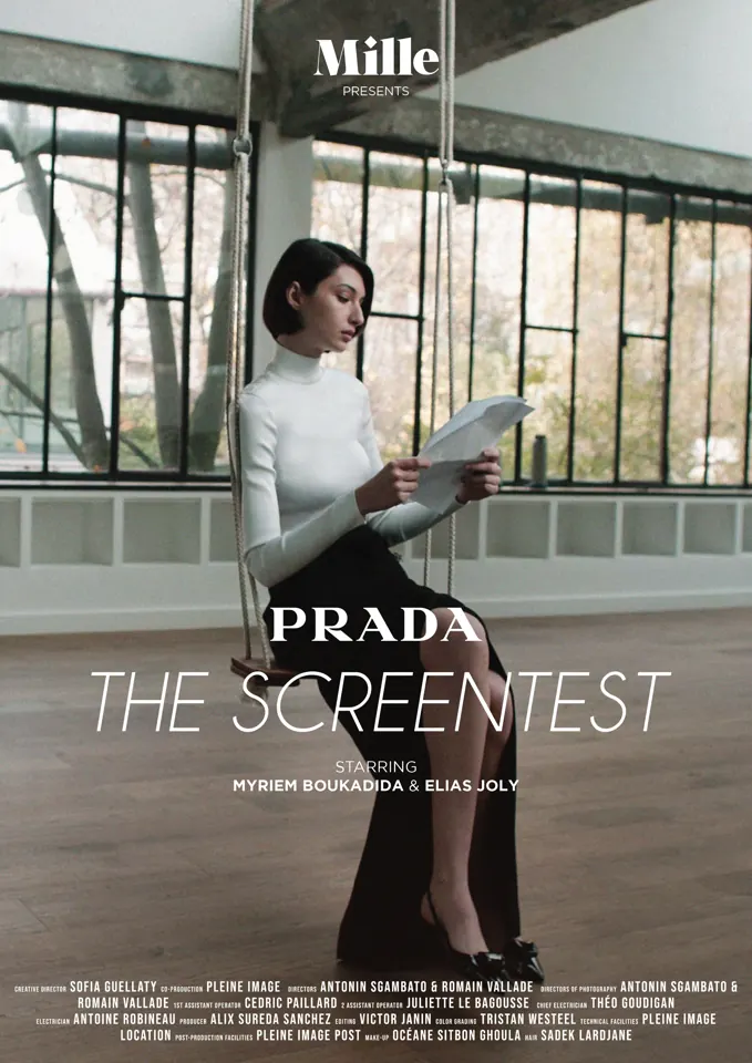 Prada — The Screentest — film poster (2/4)